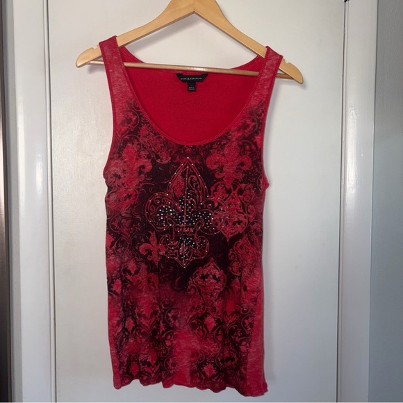 Rock & Republic Tops - Rock & Republic Y2K Grunge Graphic Tank Top. Size: Medium.